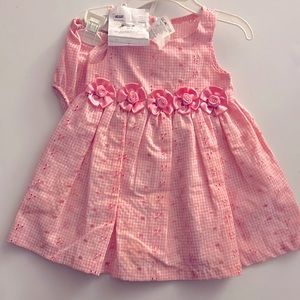 Girls flower dress with bottom cover